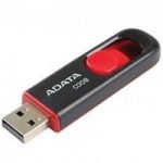 MEMORIA ADATA 8GB USB 2.0 C008 RETRACTIL NEGRO-ROJO