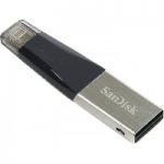 MEMORIA SANDISK 16GB IXPAND MINI PARA IPHONE/IPAD LIGHTNING/USB 3.0 METALICA C/GRIS