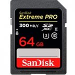 MEMORIA SANDISK 64GB SDXC EXTREM PRO UHS-I 300MB/S 4K V30 CLASE 10